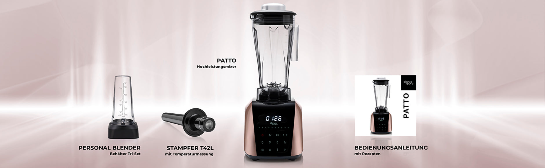 Hochleistungsmixer PATTO – bianco di puro