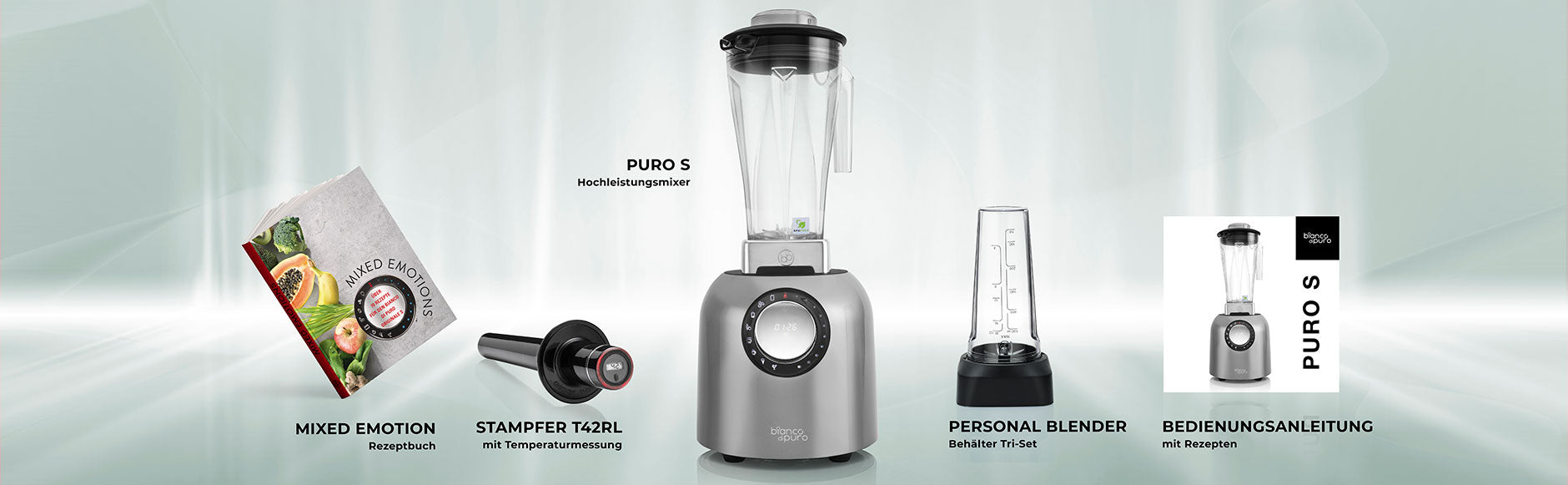 High-performance blender PURO S - bianco di puro – bianco di